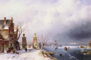 查爾斯 亨利 約瑟夫 雷尅爾特 A Sunlit Winter Landscape 查爾斯 亨利 約瑟夫 雷尅爾特 A Sunlit Winter Landscape